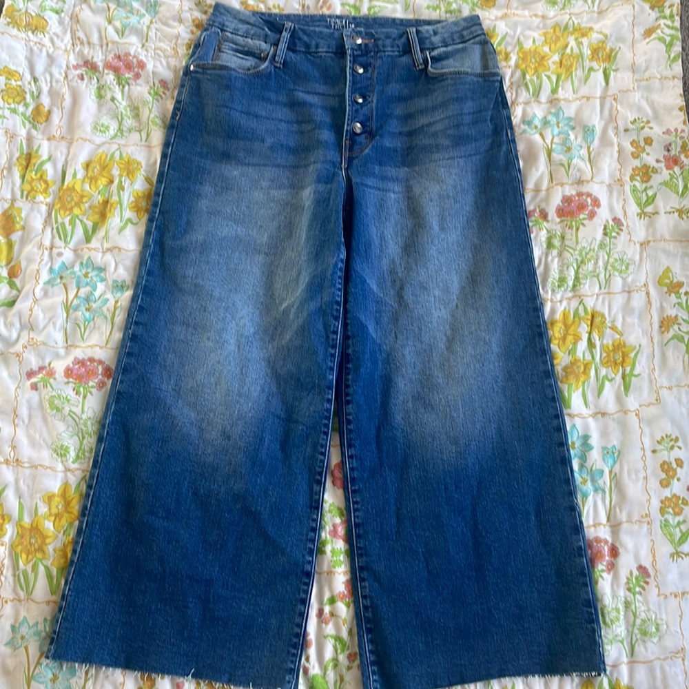 Time and True size 12 NWOT wide leg button fly jeans